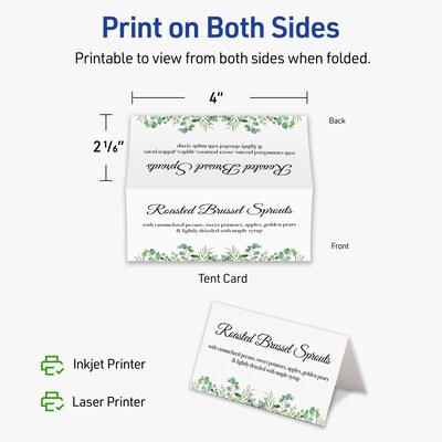 Avery Matte General Use Blank Cards, White, 100/Pack (95330)