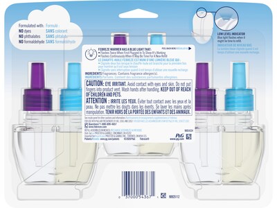 Febreze Fade Defy PLUG Air Freshener Refill, Mediterranean Lavender Scent, 0.87 Fl. Oz. 3/Pack (54367)