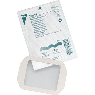 3M™ Tegaderm™ Transparent Fil Dressing Frame Style; 4 x 4-3/4, 50/Box