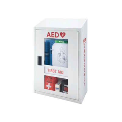 Victor AED Combo Cabinet With Alarm, White (PB3070)