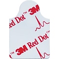3M™ Red Dot™ Resting Monitoring Electrodes; 2.2cm x 2.2cm, Tab Style, 100 Bag, 10 Bags/Box