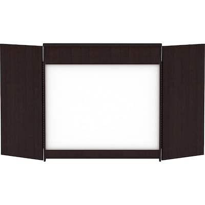 Lorell Laminate Dry-Erase Whiteboard, Presentation Cabinet, 47.3" W x 47.3" H (LLR18275)