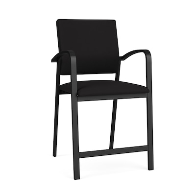 Lesro Newport Fabric Guest Chair, Open House Black (NP1161.SBK-01OHBK)