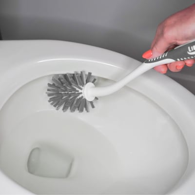 Libman Premium Angled Toilet Bowl Brush & Caddy, 4/Carton (1022)