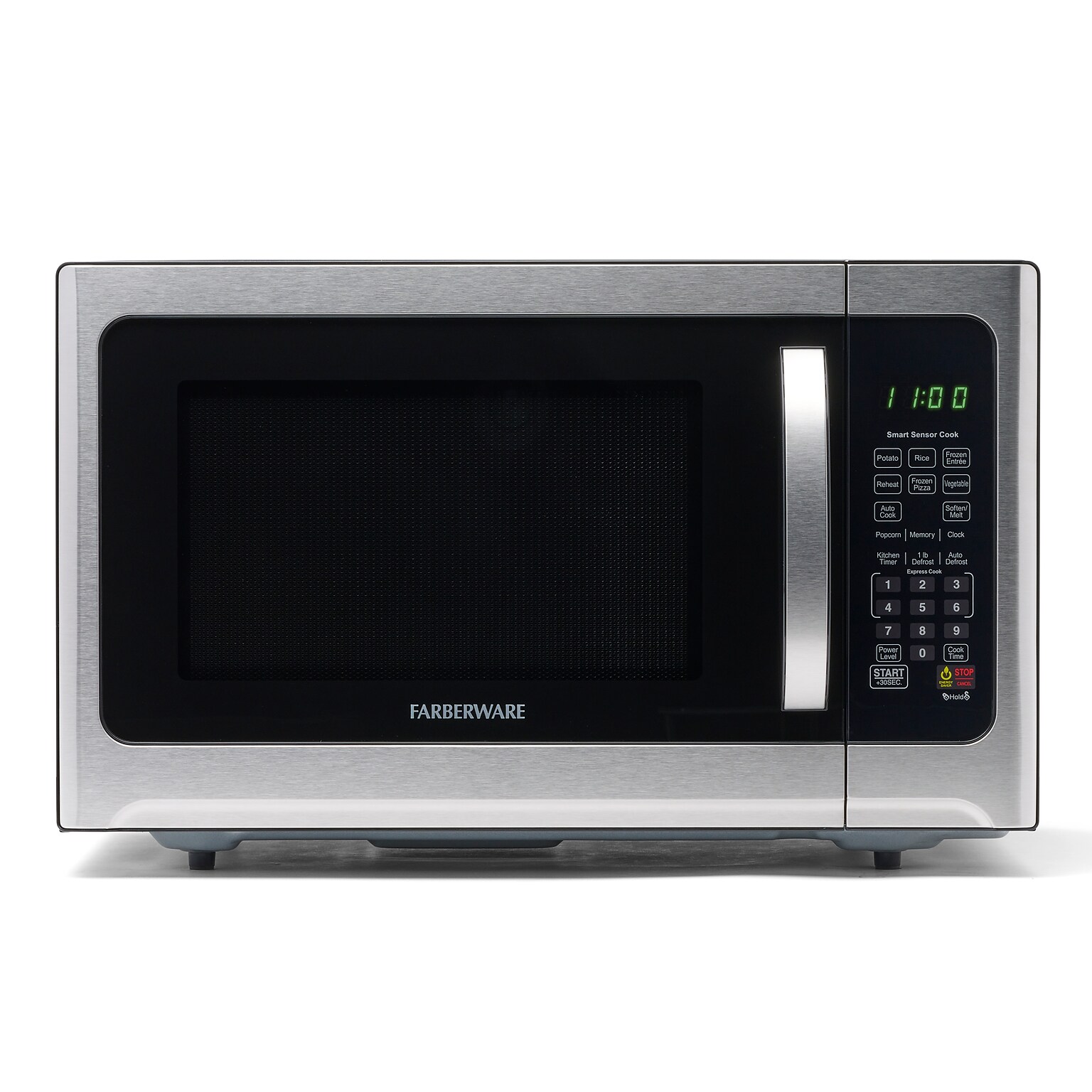 Farberware Professional 1.2 Cu. Ft. Countertop Microwave, Stainless Steel/Black (FMO12AHTBKE)