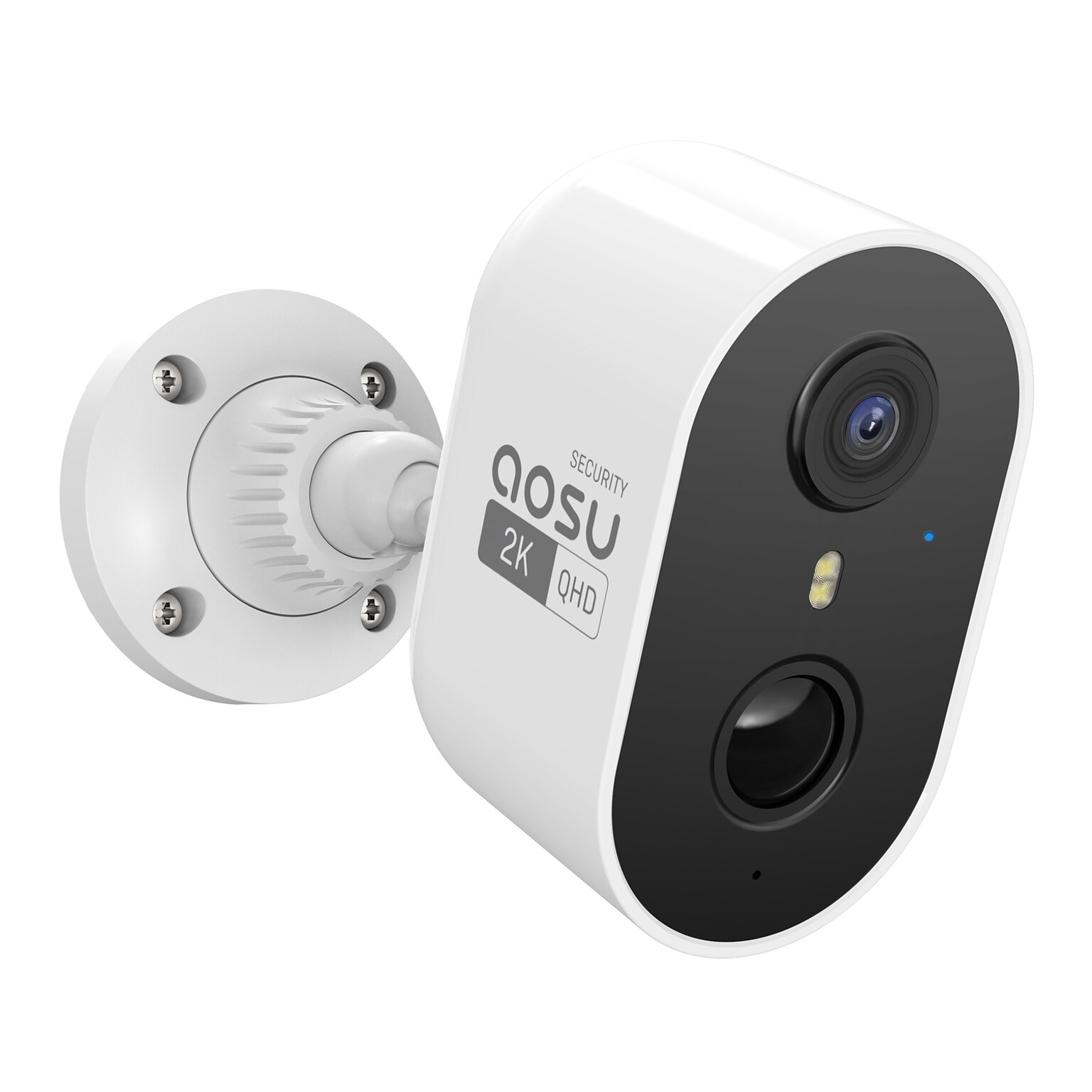 aosu 2K QHD Outdoor Wireless AI-Smart Security Camera, White (C6L2BA11)