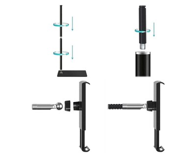 SaharaCase Floor Stand for Most Cell Phones and Tablets up to 11", Black (TB00089)