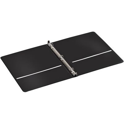 Quill Brand® Standard 5/8" 3 Ring Non View Binder, Black (739201)