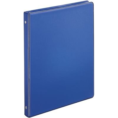 Quill Brand® Standard 5/8 3-Ring Binder, Dark Blue (739202)