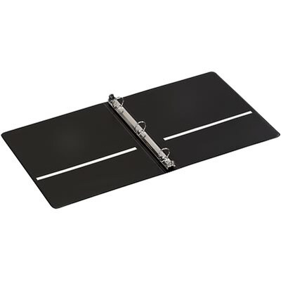 Quill Brand® Standard 1" 3-Ring Binder, Black (739301)