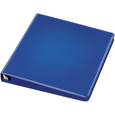 Quill Brand® Standard 1" 3 Ring Non View Binder, Dark Blue (739302)