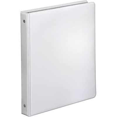 Quill Brand® Standard 1 3 Ring Non View Binder, White (739313)