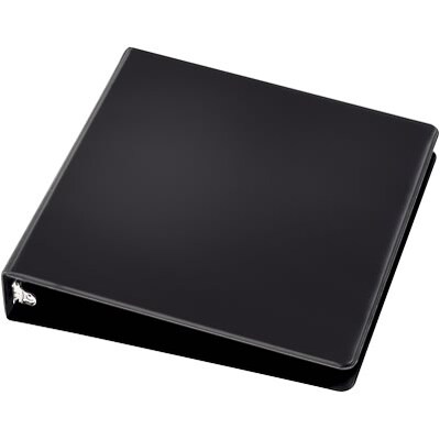 Quill Brand® Standard 1-1/2" 3 Ring Non View Binder, Black (739401)