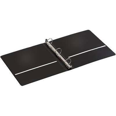 Quill Brand® Standard 1-1/2" 3 Ring Non View Binder, Black (739401)
