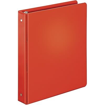 Quill Brand® Standard  1-1/2 3-Ring Binder, Red, (739404)