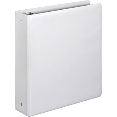 Quill Brand Standard 2 3 Ring Non View Binder, White (739513)
