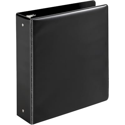 Quill Brand® Standard 3 3-Ring Binder with Round Rings, Black (739551)