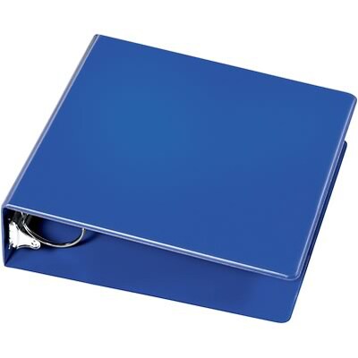 Quill Brand® Standard 3" 3 Ring Non View Binder, Dark Blue (739552)