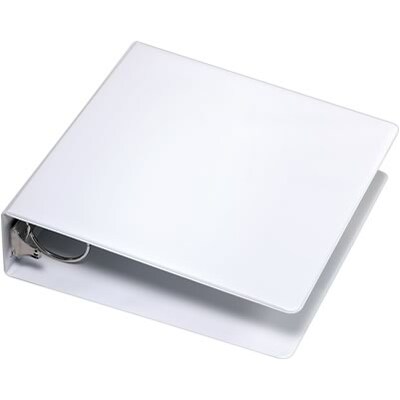 Quill Brand® Standard 3" 3 Ring Non View Binder, White (739554)