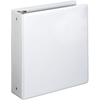Quill Brand® Standard 3" 3 Ring Non View Binder, White (739554)
