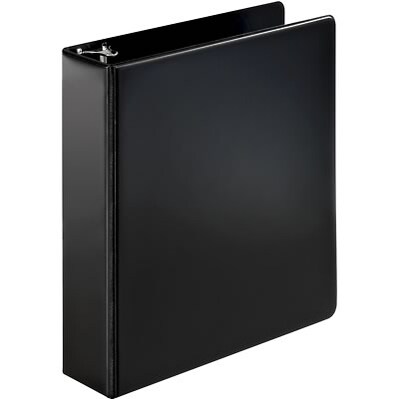 Quill Brand® 2 D-Ring Binder; Non-View, Black, 3-Ring