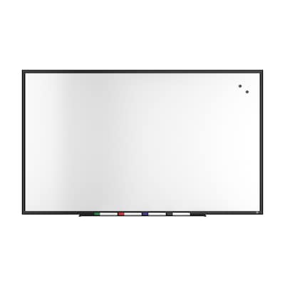 TRU RED™ Magnetic Steel Dry Erase Board, Black Frame, 5 x 3 (TR61182)