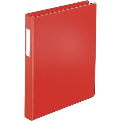 Quill Brand® 1 D-Ring Binder with Label Holder; Non-View, Red, 3-Ring