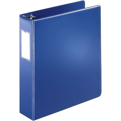 Quill Brand® Standard 2 3-Ring Binder with D-Rings, Dark Blue (758802)