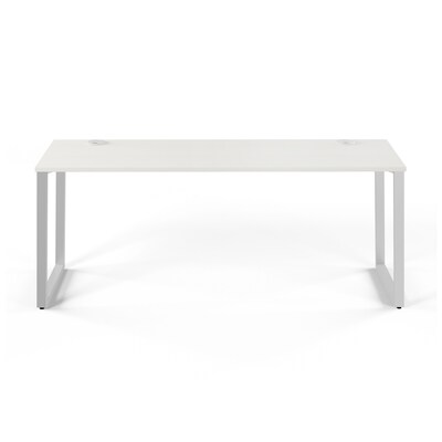 Union & Scale™ Workplace2.0™ 72W x 24D Writing Desk, Silver Mesh (UN57478)