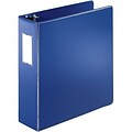 Quill Brand® Standard 3 3-Ring Binder with D-Rings, Dark Blue (758902)