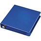Quill Brand® Standard 1-1/2" 3 Ring Non View Binder with D-Rings, Dark Blue (758702)