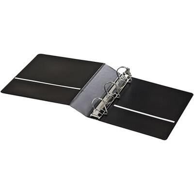 Quill Brand® Standard 2" 3 Ring Non View Binder with D-Rings, Black (758801)
