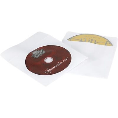 Paper Windowed CD Sleeves; 4-7/8x5, 500/CS