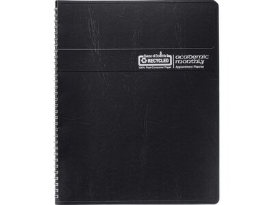 2023-2024 House of Doolittle 8.5 x 11 Academic Monthly Planner, Black (26502-24)