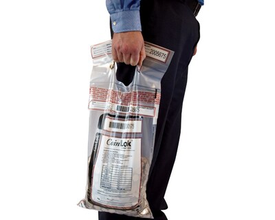 CoinLok Deposit Bags, Clear, 50/Pack (585100)