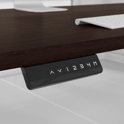 Bush Business Furniture Move 60 Series 27"-48" Adjustable Standing Desk, Black Walnut/Cool Gray Metallic (M6S6030BWSK)
