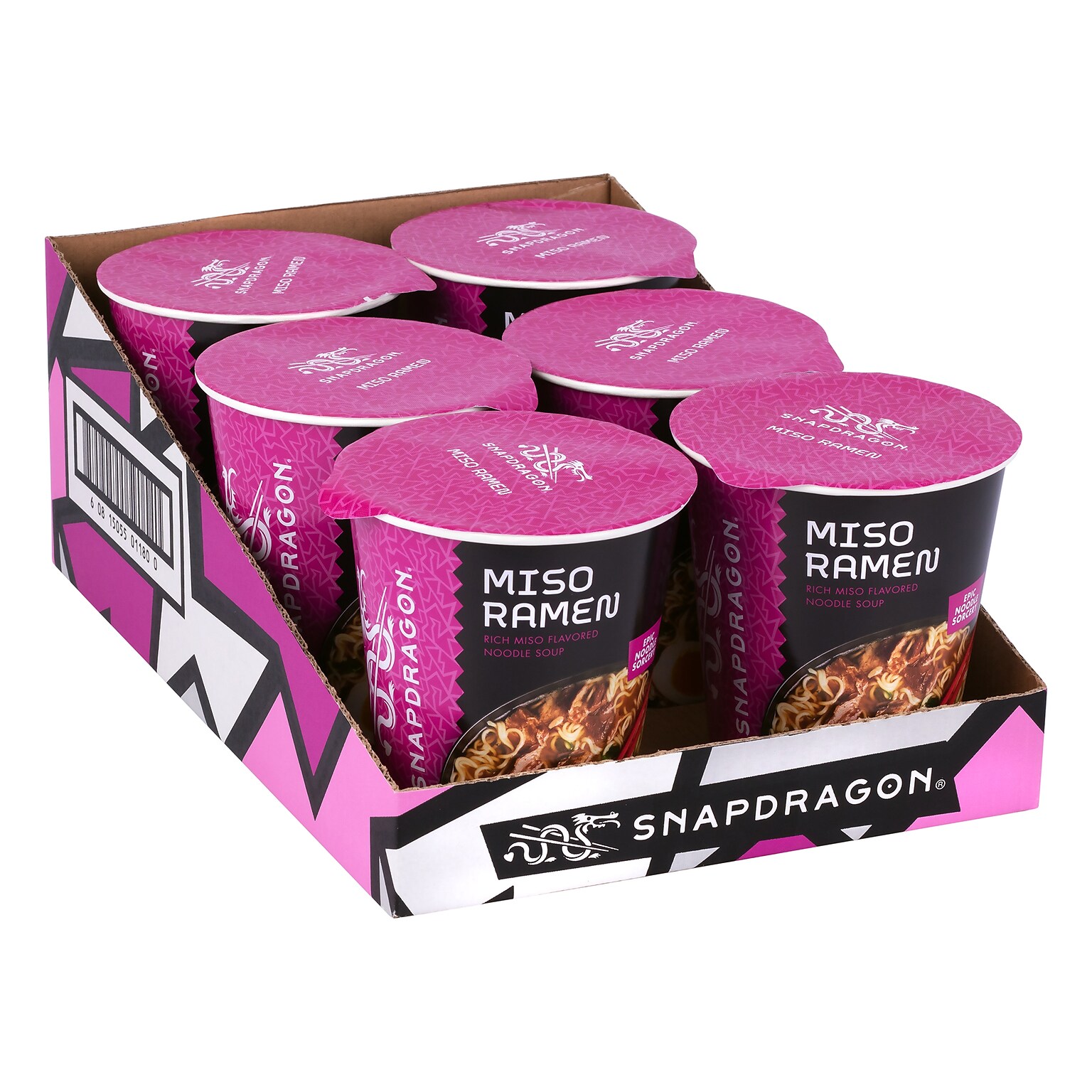 Snapdragon Miso Ramen Cup, 2.1 oz, 6/Pack (307-00419)