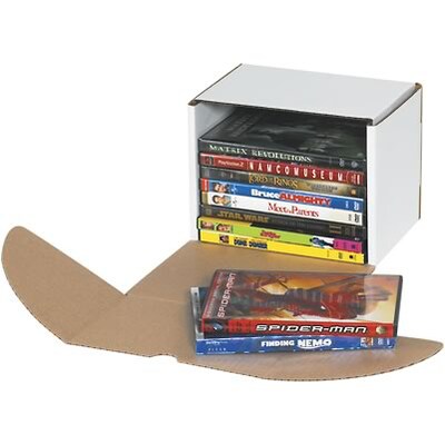 Corrugate DVD Mailers; 7-5/8x6x5-7/16