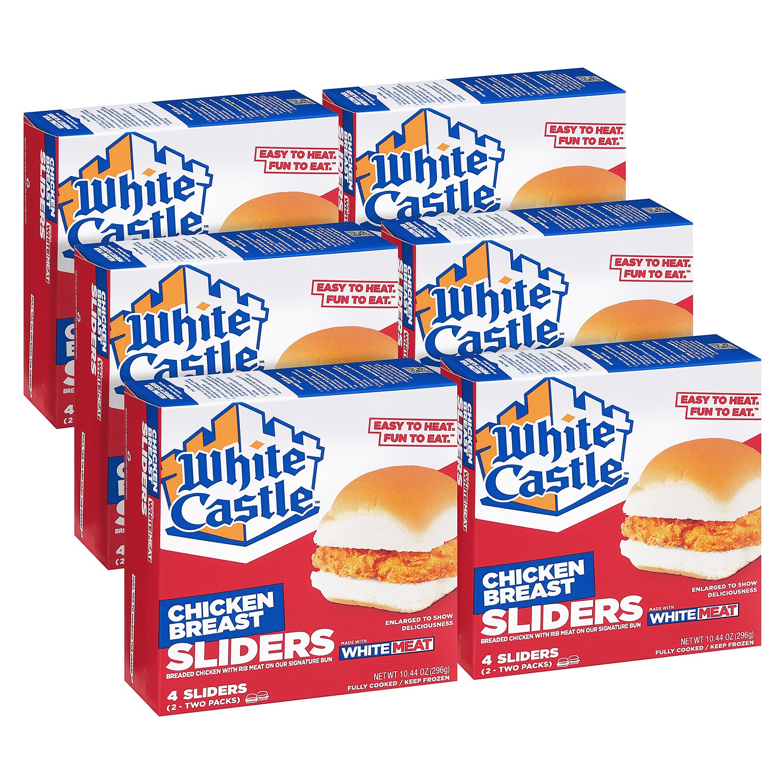 White Castle Individually Wrapped Chicken Slider, 10.44 oz, 24/Pack (220-02478)