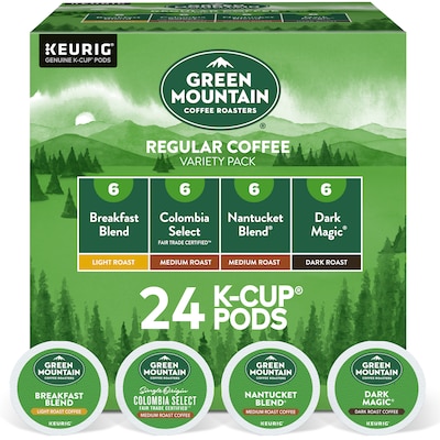 Green Mountain Variety Pack Coffee Keurig® K-Cup® Pods, 24/Box (5000374159)