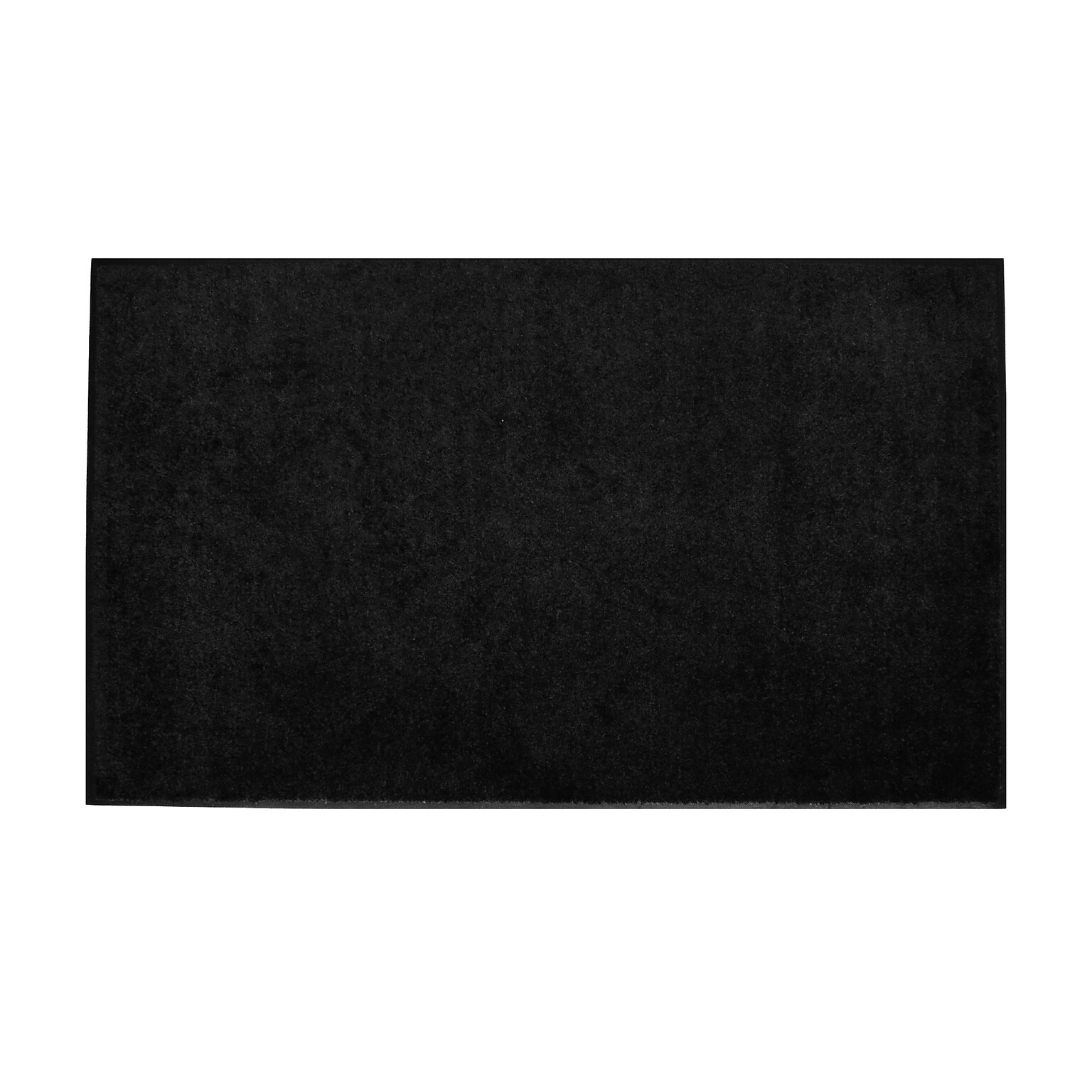 M+A Matting ColorStar Commercial Wiper Entrance Floor Mat, Smooth, 4 x 6 Solid Black (100446140)