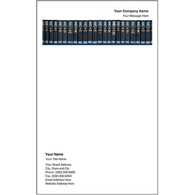 Custom Printed Medical Arts Press® Full-Color Memo Pads; Legal, Law Books