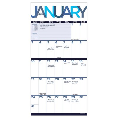 2027 TF Publishing Big Print 7 x 7 Monthly Wall Calendar, Multicolored (27-2111)