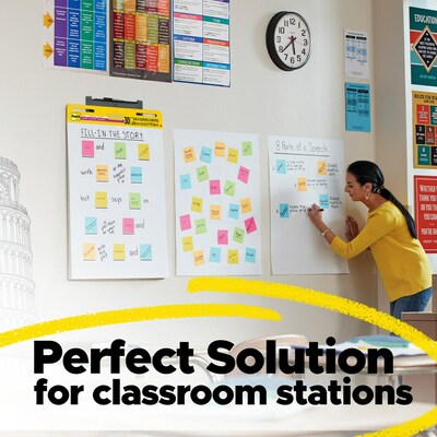 Post-it Super Sticky Wall Easel Pad, 25" x 30", Lined, 30 Sheets/Pad, 6 Pads/Pack (561WL-VAD-6PK)