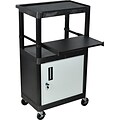 Luxor® Mobile Computer Workstations; Stand-Up Workstation with Cabinet