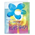 Medical Arts Press® Birthday Greeting Cards;  Blue Flower, Blank Inside
