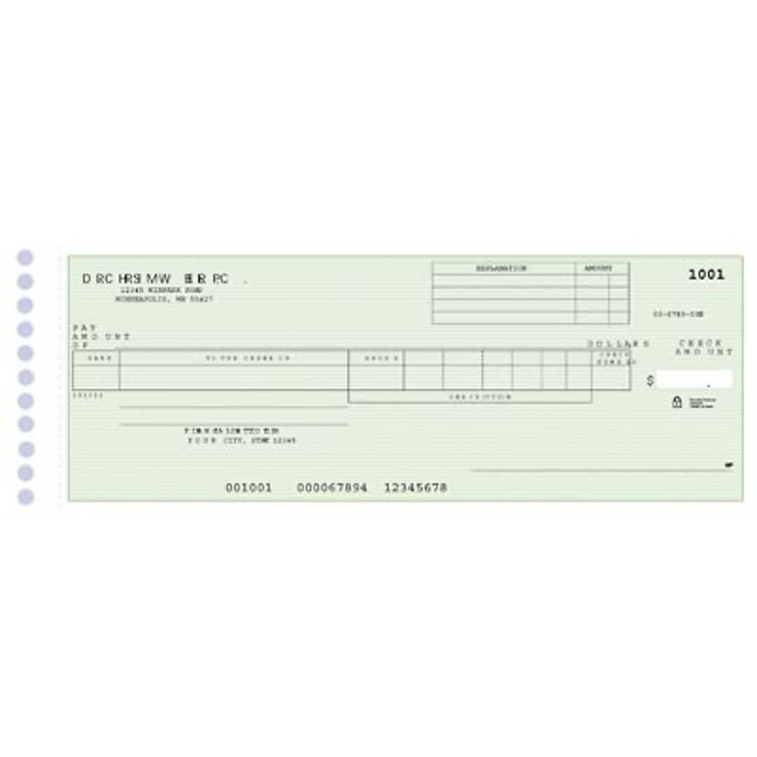 Delforms® One-Write Payroll General Expense Check Refills; 19