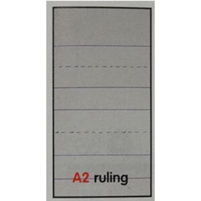 Ruled Newsprint Paper, 18 X 12, 1 X 1/2 Slotted With 1/2 Spacer, 6 Heading Double-Sided, 500 Sheets/Ream