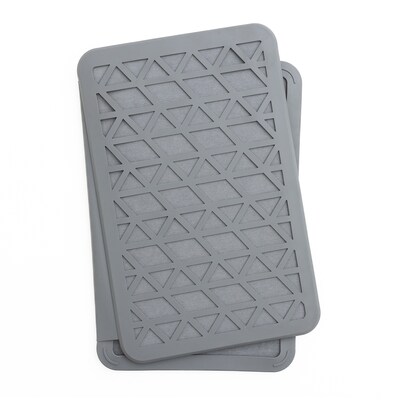 Better Houseware The Magic Dishmat™ II Stone and Silicone Drying Mat, Gray (3417)