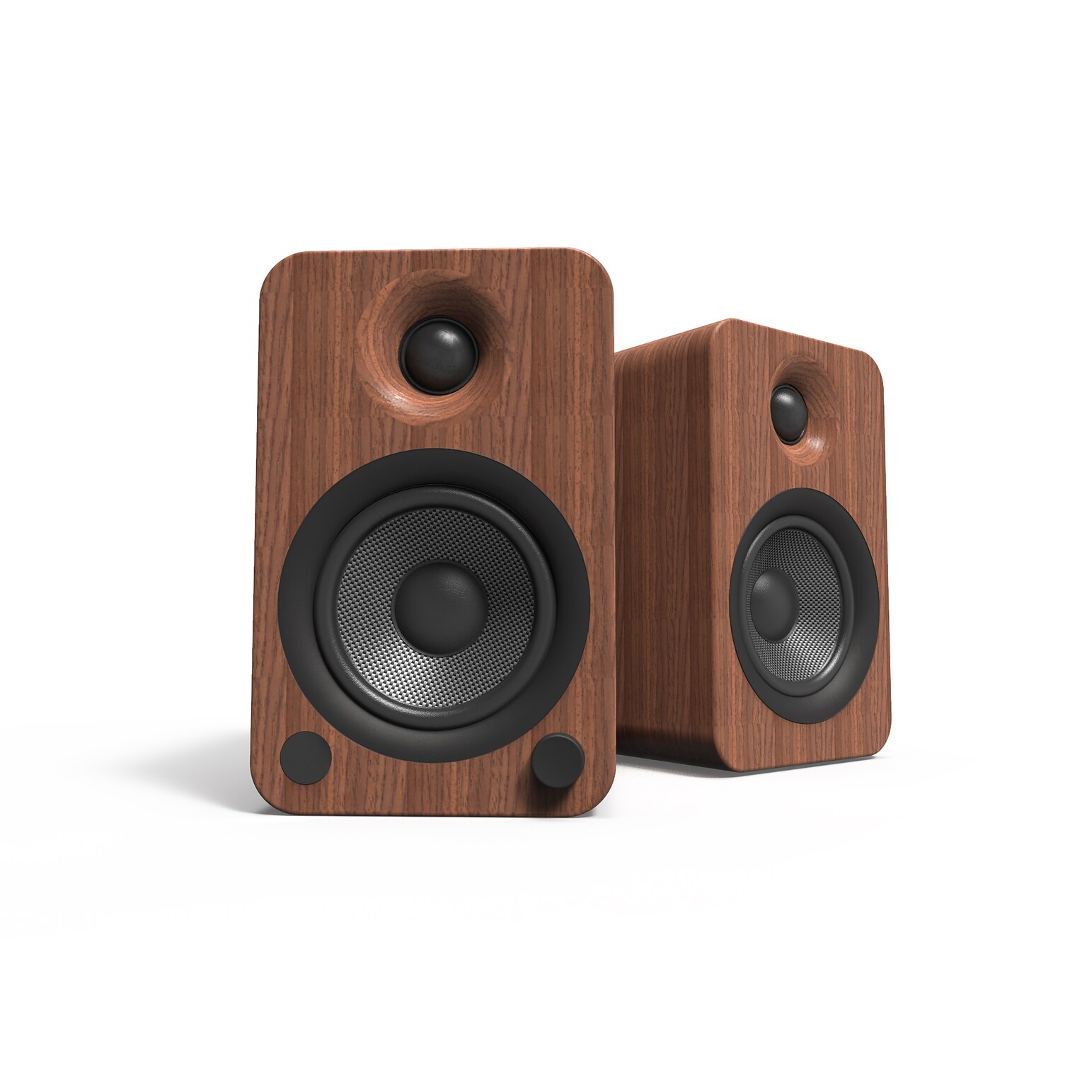 Kanto YU4 YU4WALNUT 140W Indoor Shelf Speaker, Walnut